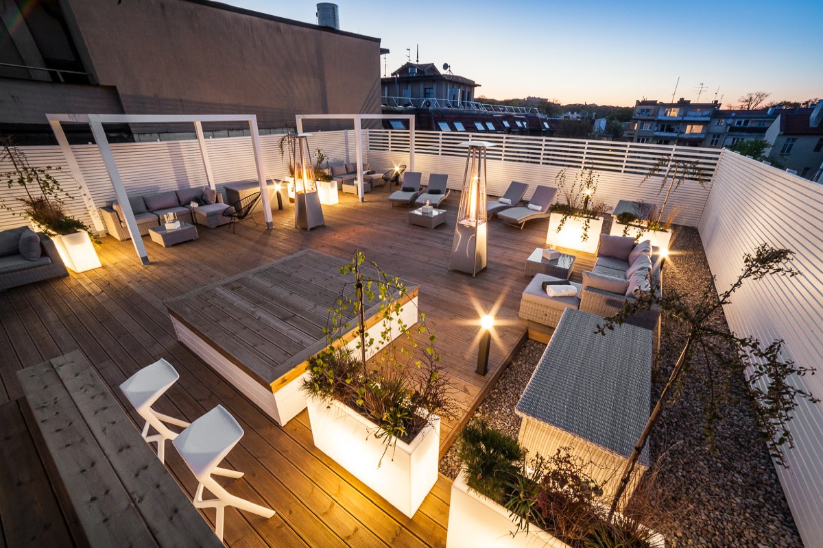 Podłużna prostokątna Donica Monumo Longerino