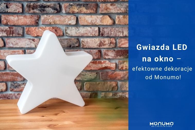 Gwiazda LED na okno – efektowne dekoracje od Monumo!