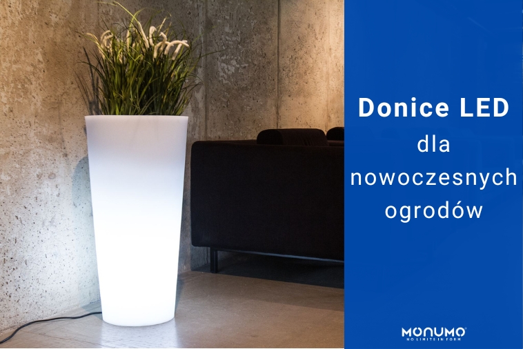 Donice LED dla nowoczesnych ogrodów - barwa zimna, ciepła, RGB