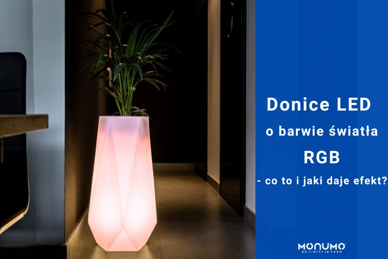 Donice LED o barwie światła RGB - co to i jaki daje efekt?