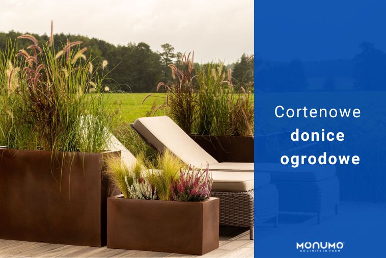 Cortenowe donice ogrodowe